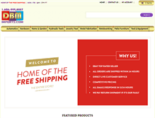 Tablet Screenshot of dbmimports.com